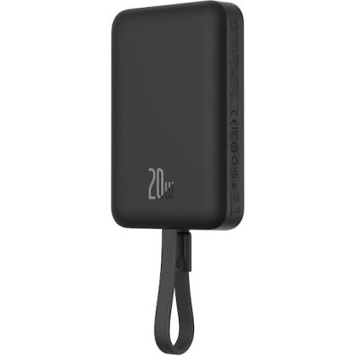Baseues Magnetic Mini Powerbank with Lightning 10000mAh 20W Black